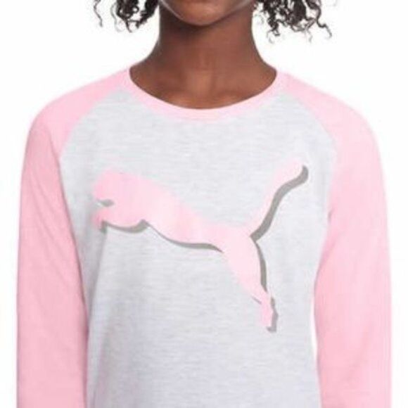 PUMA 3pc Girl's Set: Vest, Shirt & Leggings‎ ~ Pink White Gray X-Small 5/6 NWT - Picture 5 of 8